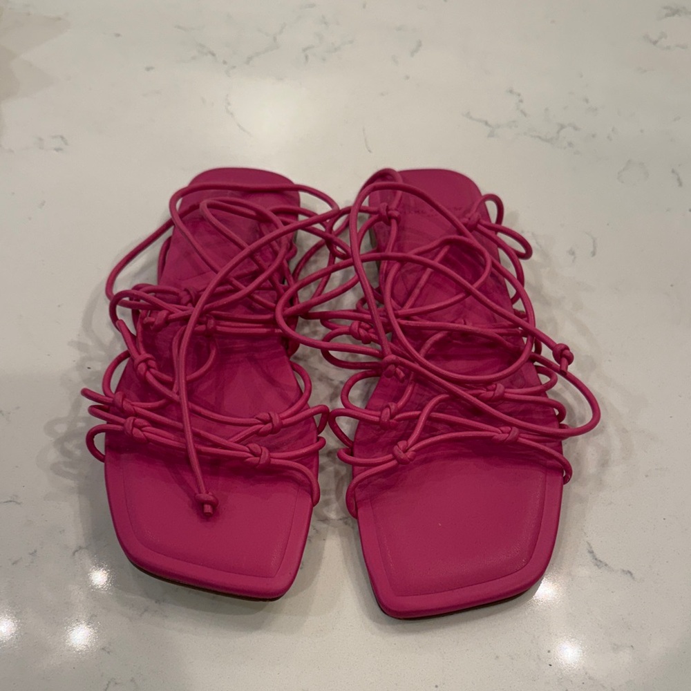 Women's Pink Strappy Sandals